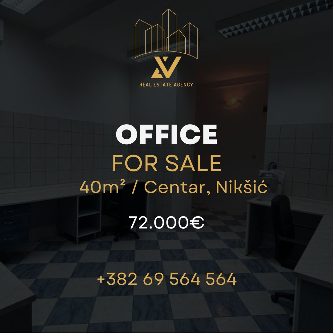 Poslovni prostor na prodaju – Centar, Nikšić (40 m²)