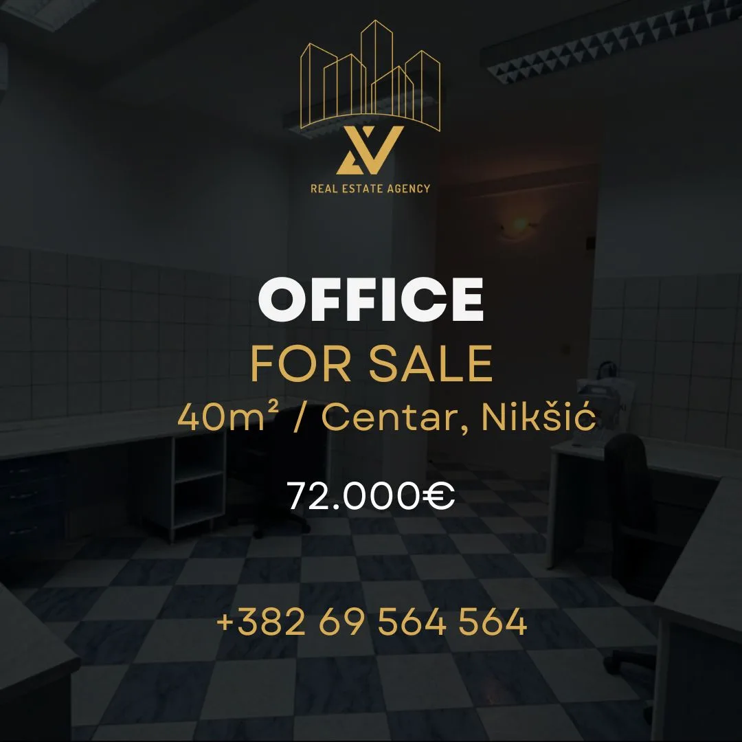 Poslovni prostor na prodaju – Centar, Nikšić (40 m²)