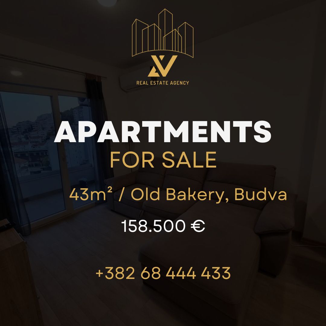 One-Bedroom Apartment for Sale – Old Bakery, Budva (43 m²)